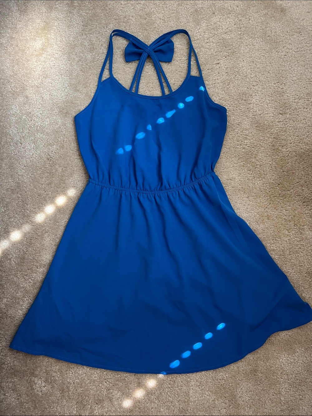 mine Royal Blue Strappy Dress